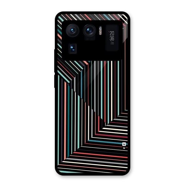 Angulars Stripes Glass Back Case for Mi 11 Ultra