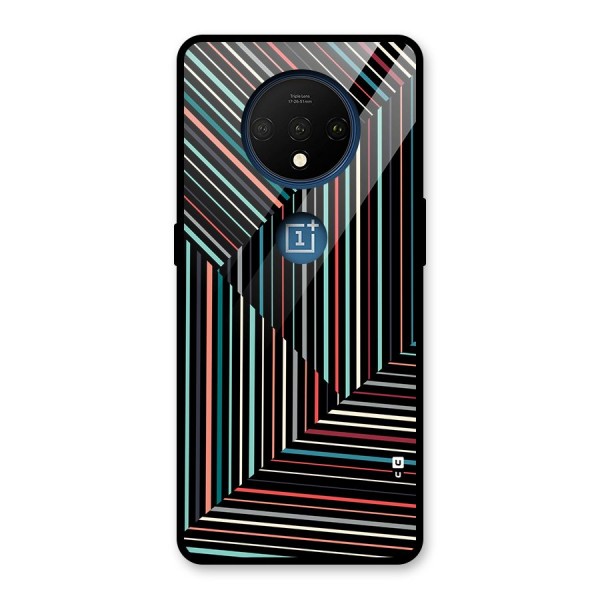 Angulars Stripes Glass Back Case for OnePlus 7T