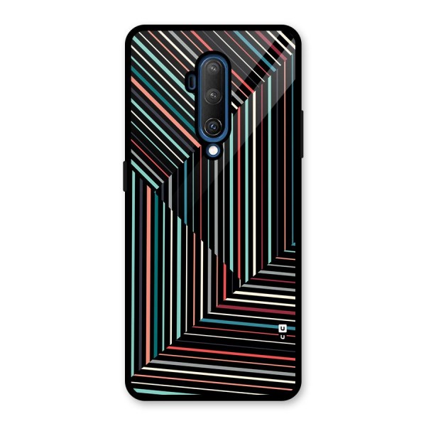 Angulars Stripes Glass Back Case for OnePlus 7T Pro