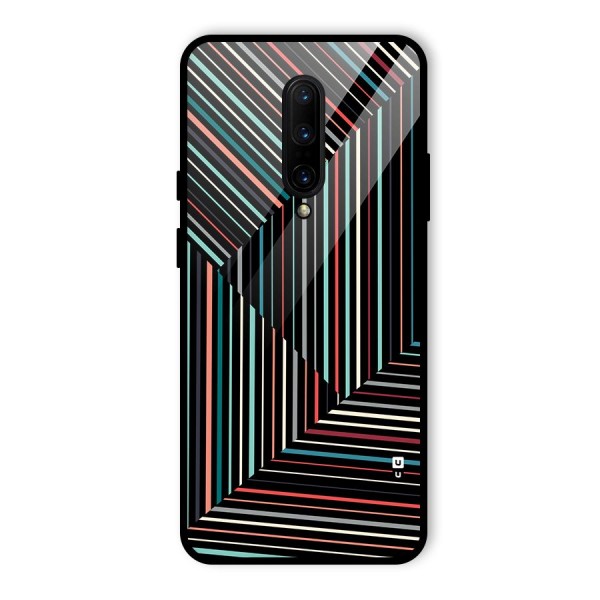 Angulars Stripes Glass Back Case for OnePlus 7 Pro