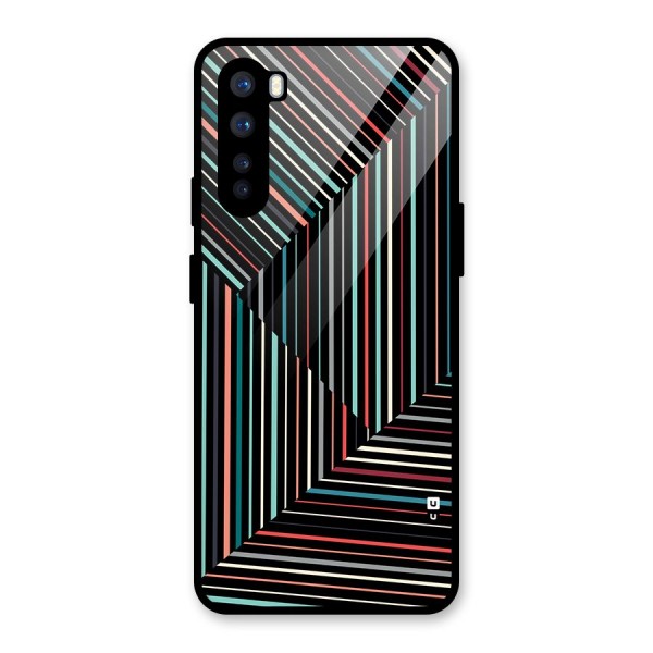 Angulars Stripes Glass Back Case for OnePlus Nord