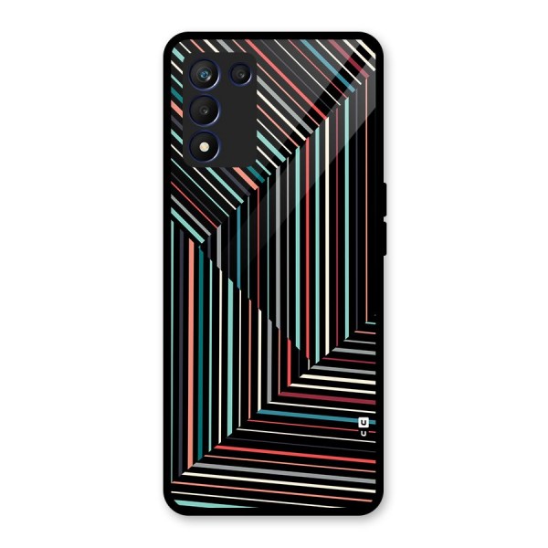 Angulars Stripes Glass Back Case for Realme 9 5G Speed