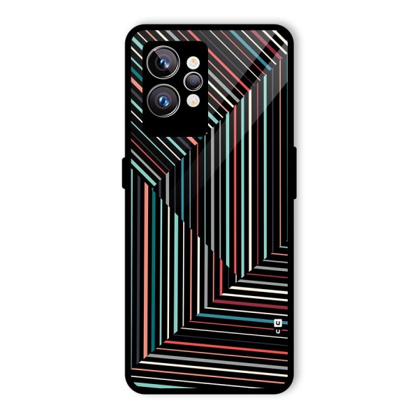 Angulars Stripes Glass Back Case for Realme GT2 Pro