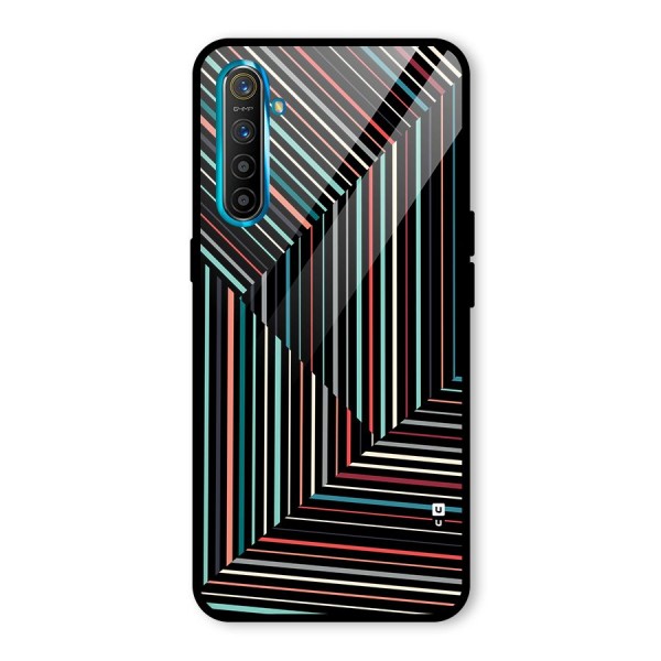 Angulars Stripes Glass Back Case for Realme X2