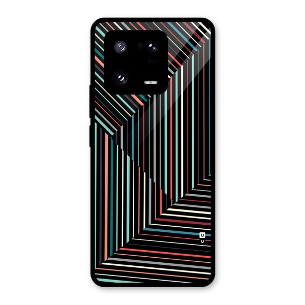 Angulars Stripes Glass Back Case for Xiaomi 13 Pro