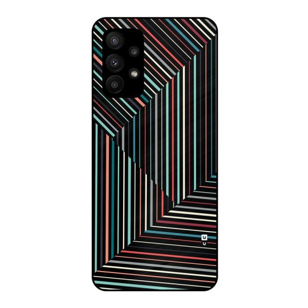 Angulars Stripes Metal Back Case for Galaxy A23