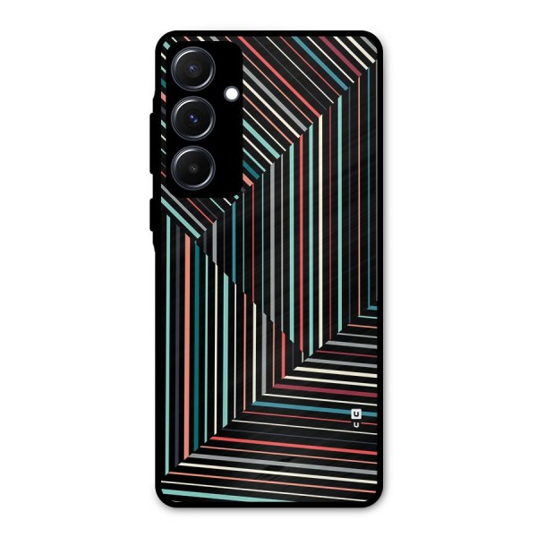 Angulars Stripes Metal Back Case for Galaxy A55