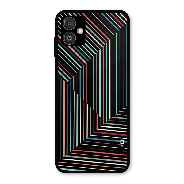 Angulars Stripes Metal Back Case for Galaxy F14