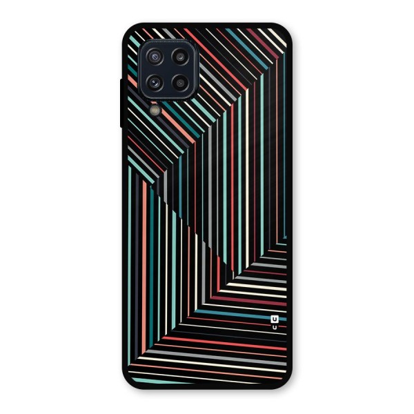 Angulars Stripes Metal Back Case for Galaxy M32