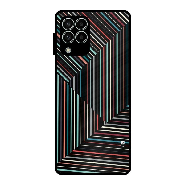 Angulars Stripes Metal Back Case for Galaxy M33