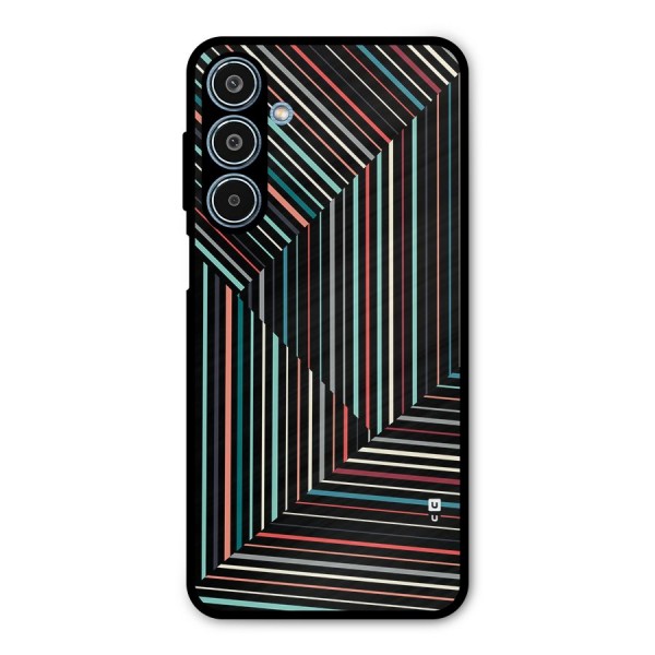 Angulars Stripes Metal Back Case for Galaxy M35