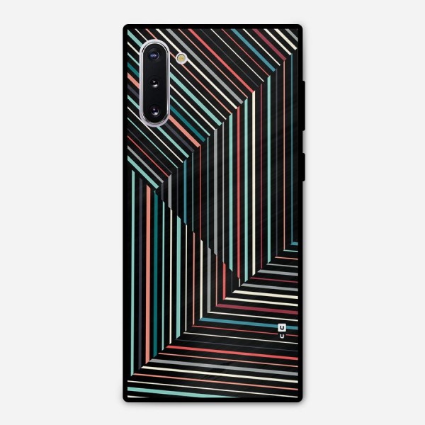 Angulars Stripes Metal Back Case for Galaxy Note 10