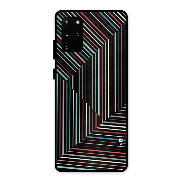 Angulars Stripes Metal Back Case for Galaxy S20 Plus