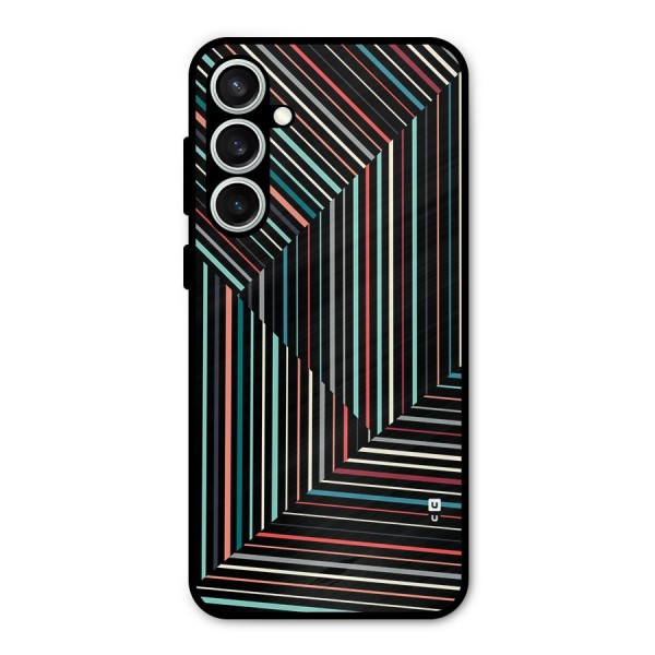 Angulars Stripes Metal Back Case for Galaxy S23 FE