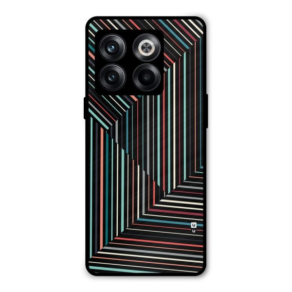 Angulars Stripes Metal Back Case for OnePlus 10T