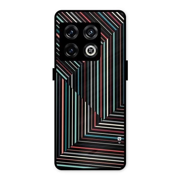 Angulars Stripes Metal Back Case for OnePlus 10 Pro 5G