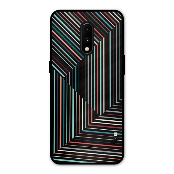 Angulars Stripes Metal Back Case for OnePlus 7