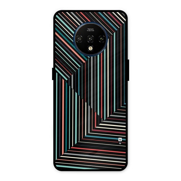 Angulars Stripes Metal Back Case for OnePlus 7T