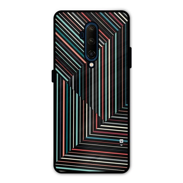 Angulars Stripes Metal Back Case for OnePlus 7T Pro