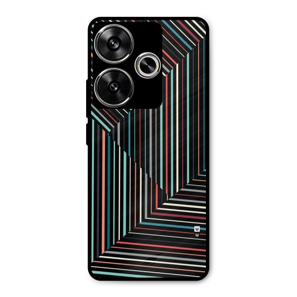 Angulars Stripes Metal Back Case for Poco F6