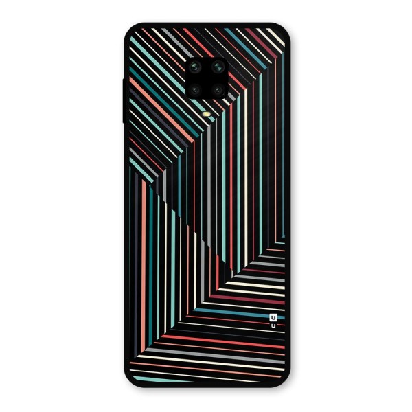 Angulars Stripes Metal Back Case for Poco M2