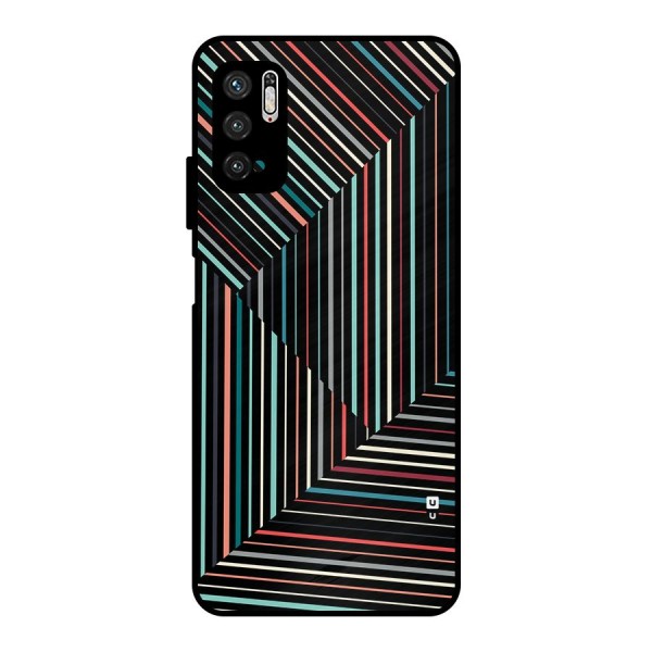 Angulars Stripes Metal Back Case for Poco M3 Pro 5G