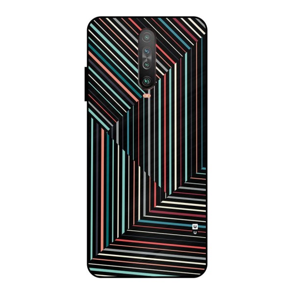 Angulars Stripes Metal Back Case for Poco X2