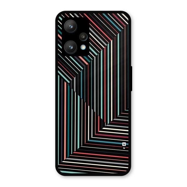 Angulars Stripes Metal Back Case for Realme 9