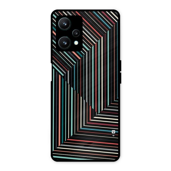 Angulars Stripes Metal Back Case for Realme 9 Pro 5G