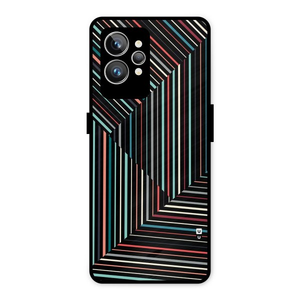 Angulars Stripes Metal Back Case for Realme GT2 Pro