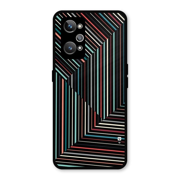 Angulars Stripes Metal Back Case for Realme GT 2