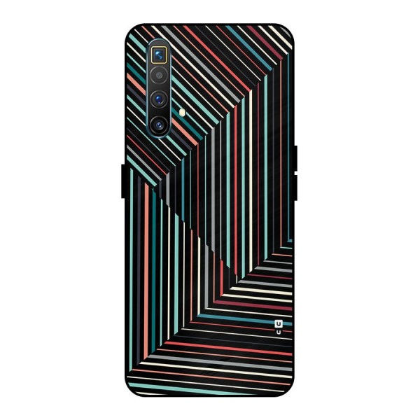 Angulars Stripes Metal Back Case for Realme X3