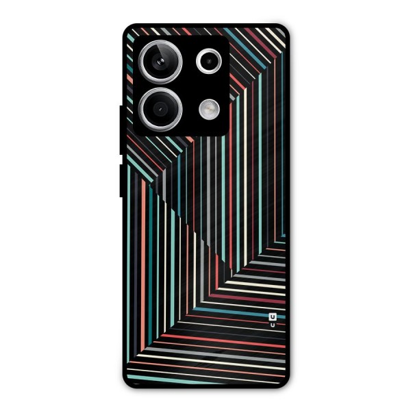 Angulars Stripes Metal Back Case for Redmi Note 13 5G