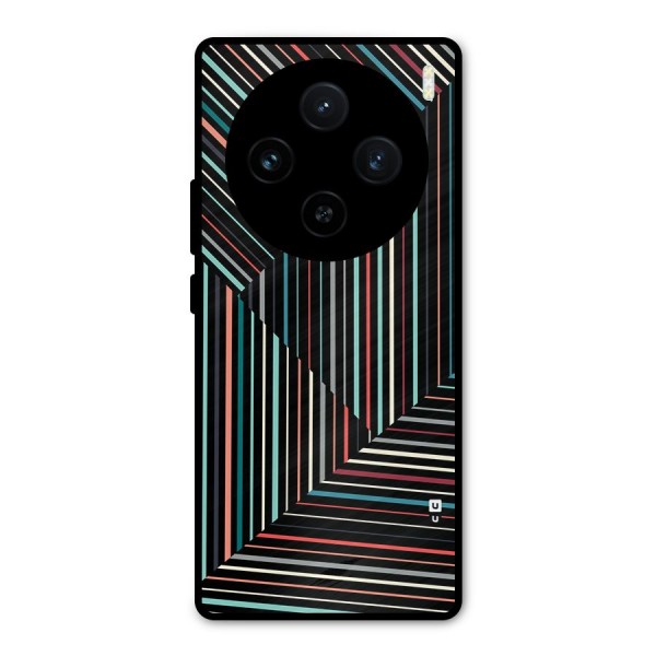 Angulars Stripes Metal Back Case for Vivo X100