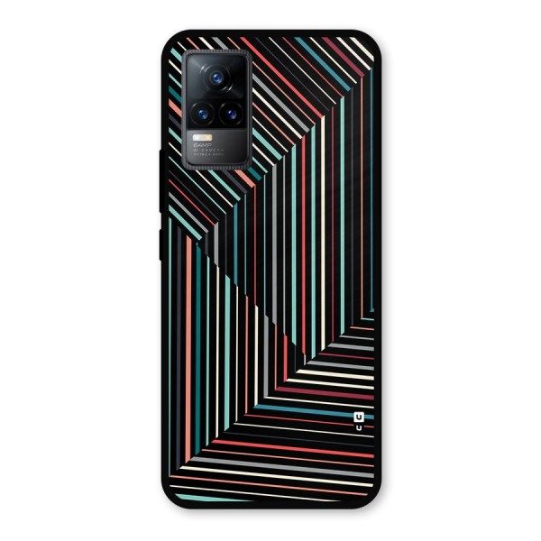 Angulars Stripes Metal Back Case for Vivo Y73