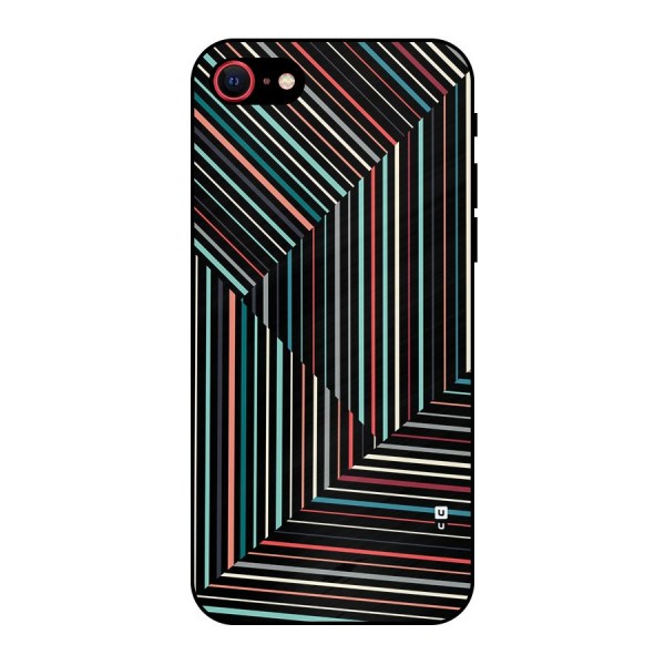 Angulars Stripes Metal Back Case for iPhone 7