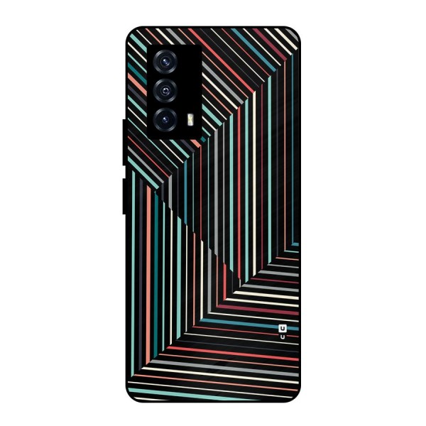 Angulars Stripes Metal Back Case for iQOO Z5