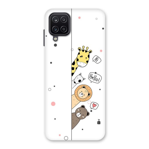 Animal Greetings Back Case for Galaxy A12