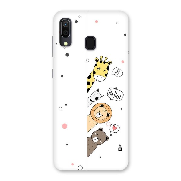 Animal Greetings Back Case for Galaxy A20