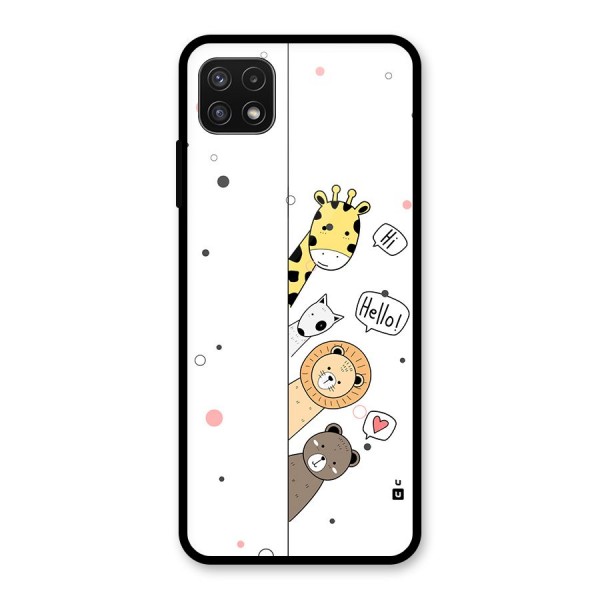 Animal Greetings Back Case for Galaxy A22 5G