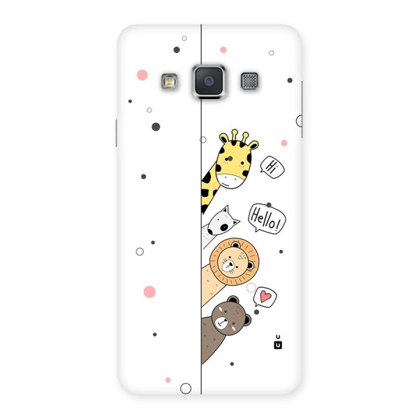 Animal Greetings Back Case for Galaxy A3