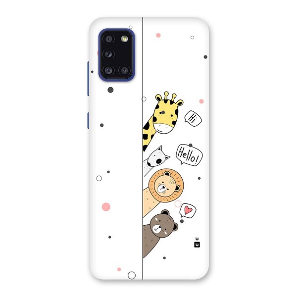 Animal Greetings Back Case for Galaxy A31