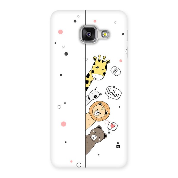 Animal Greetings Back Case for Galaxy A3 (2016)