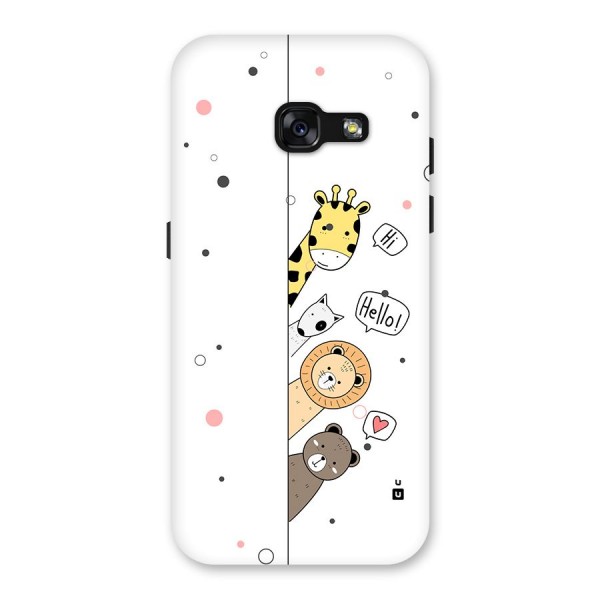 Animal Greetings Back Case for Galaxy A3 (2017)