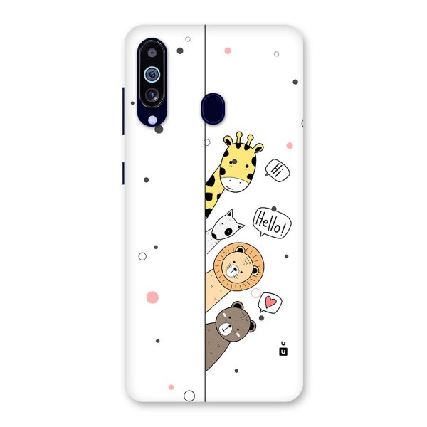 Animal Greetings Back Case for Galaxy A60