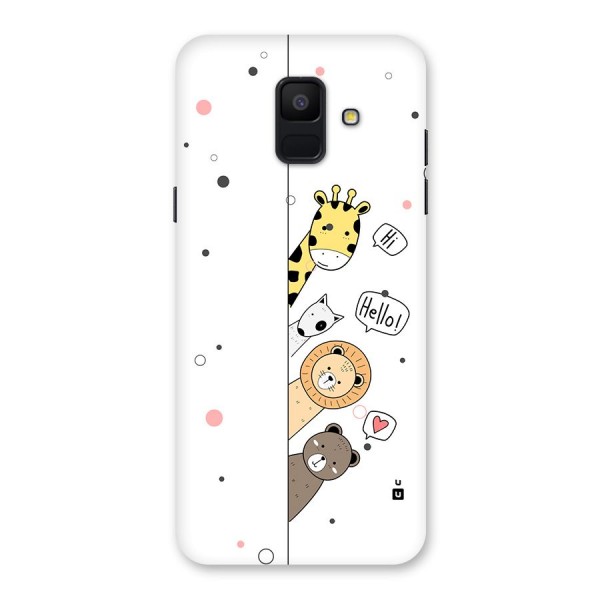 Animal Greetings Back Case for Galaxy A6 (2018)