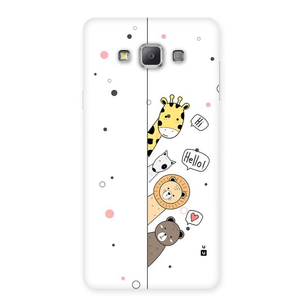 Animal Greetings Back Case for Galaxy A7