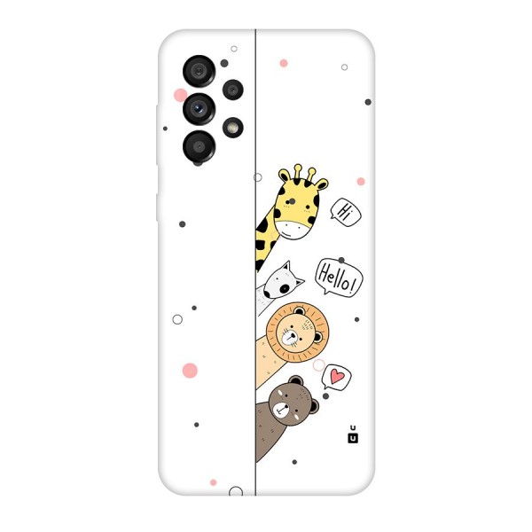 Animal Greetings Back Case for Galaxy A73 5G