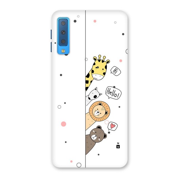 Animal Greetings Back Case for Galaxy A7 (2018)