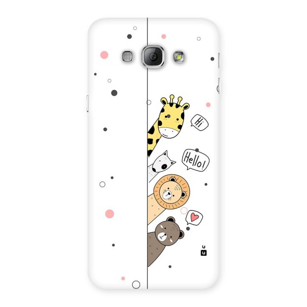 Animal Greetings Back Case for Galaxy A8